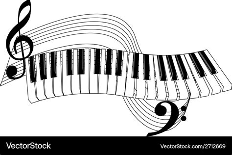 Piano Keys Royalty Free Vector Image Vectorstock