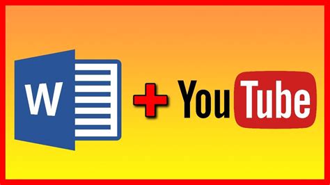 How To Link Embed A Youtube Video Into A Word 2016 Document Youtube