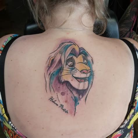 Lion King Watercolour Tattoo Psychodelink Tattoo