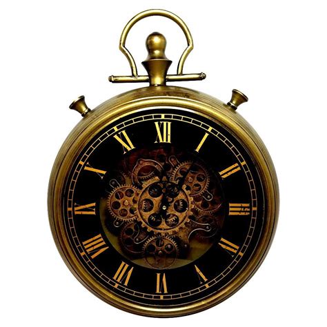 Roll Over Image To Zoom In Large Decorative Pocket Watch Wall Clock