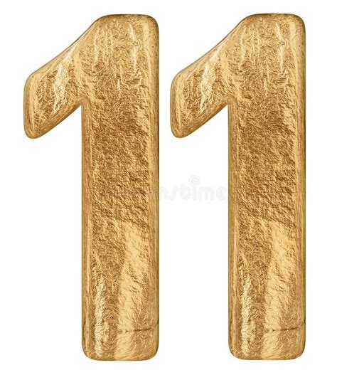 Numeral 11 Eleven Isolated On White Background 3d Render Stock