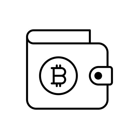 Bitcoin Wallet Vector Icon 7128088 Vector Art At Vecteezy