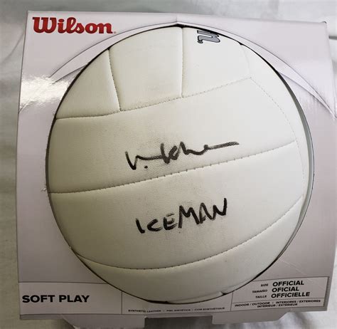 Charitybuzz Val Kilmer Top Gun Autographed Volleyball With Ice Man