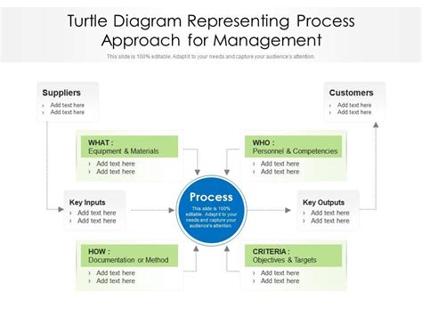 Turtle Diagram Representing Process Approach For Management