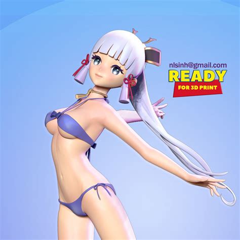 Ayaka In Bikini Genshin Impact Fanart 3d Model 3d Printable Cgtrader