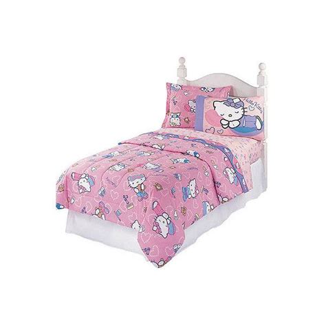 New bed line set hello kitty blanket pink duvet cover pillow bed single twin bed. HELLO KITTY Slumber Party- 4pc BED IN BAG Twin Size ...