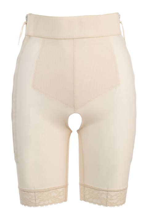 cortland intimates 5046 long leg panty girdle w dual zippers american shapewear