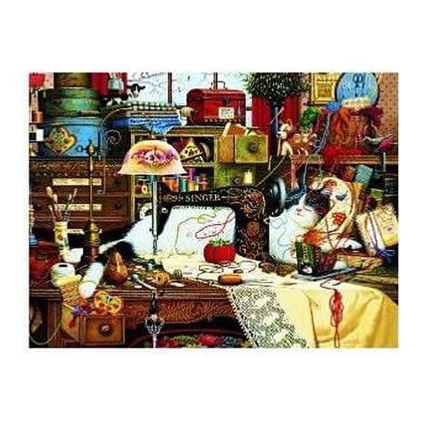 Buffalo Games Charles Wysocki Cats Maggie The Messmaker 750 Piece Jigsaw Puzzle