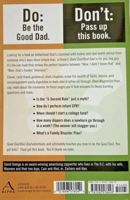 Good Dadbad Dad Dos And Donts From The Trenches By David George 2007 Perfect For Sale