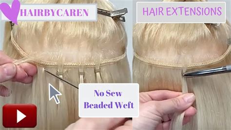 Hair Extensions Bead Weft Or Quick Weft Nbr Handtied Youtube