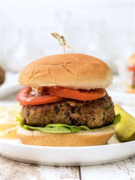Juicy Grilled Turkey Burgers With Gruyere Cheese And Dijon Mustard