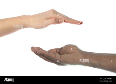 Helping Hand Isolated Black Hi Res Stock Photography And Images Alamy