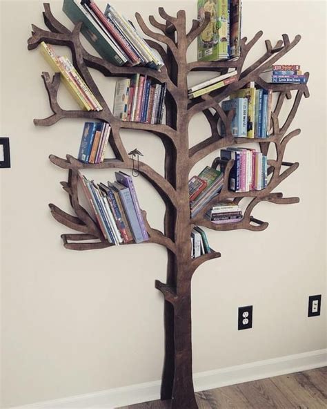 Bookshelf Tree Bookshelf Home Decor Tree Bookshelf Rustic