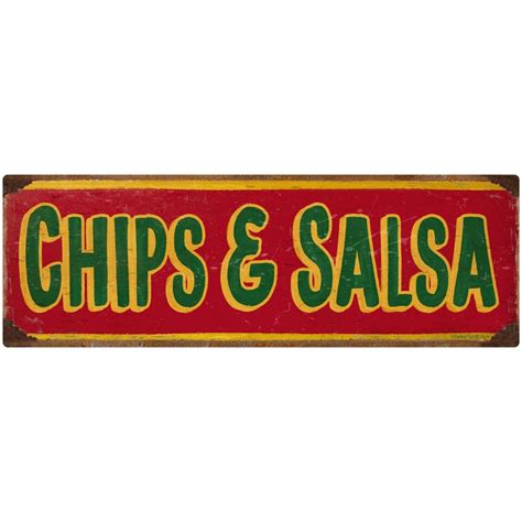 Chips Salsa Mexican Food Wall Decal Red Etsy