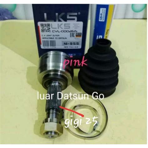 Jual Cv Joint Luar As Roda Depan Luar As Kopel Datsun Go Datsun Go Plus