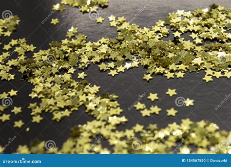 Gold Star Sequins Stock Photo Image Of Shimmery Crafts 154567550