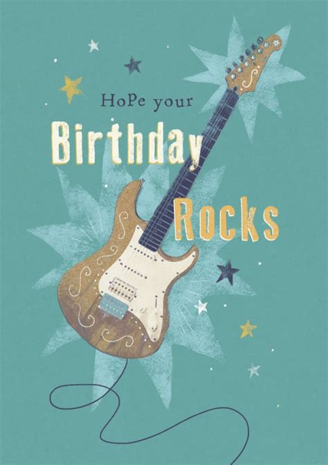 May the joy that you have spread in other's life come back to you on this day for the whole life. Claire Mcelfatrick - Male Birthday Music Rock Guitar ...