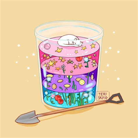 If you want to get better at drawing anime, make sure you take a look at this references. Rainbow jelly! The shovel is your spoon 🤗 . Tags to ignore (╯° °)╯︵ #animeart #mangaart # ...