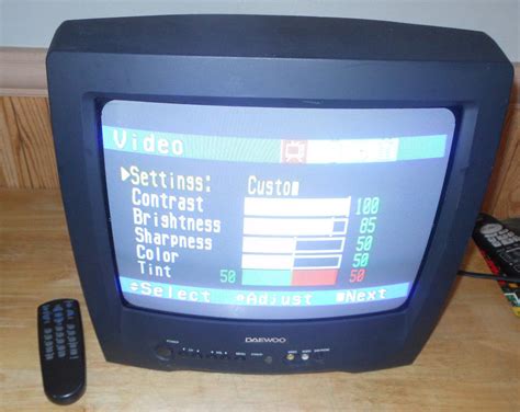 Daewoo 13 Inch Crt Television 13 Color Tv With Remote Retro Gaming Tv