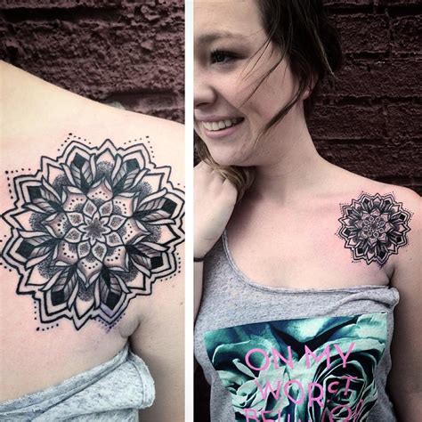 Mandala On Front Of Shoulder By Canyon Webb Tattoos