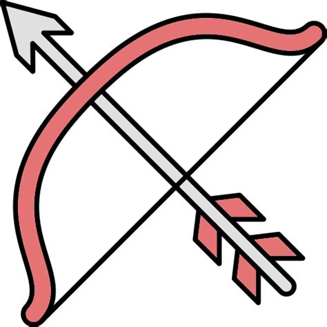 Archery Generic Thin Outline Color Icon