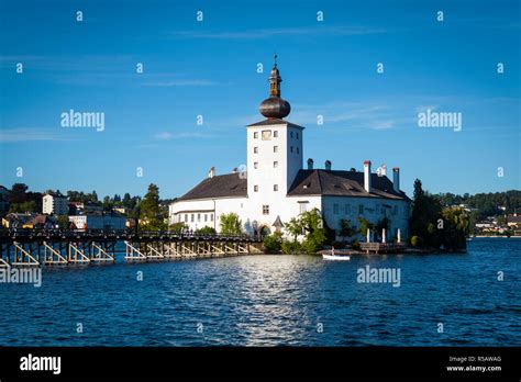 Schloss Ort On Lake Traunsee Gmunden Salzkammergut Upper Austria
