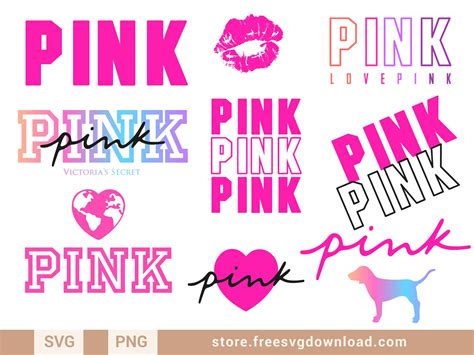 Love Pink Logo Svg Bundle Fsd A Store Free Svg Download