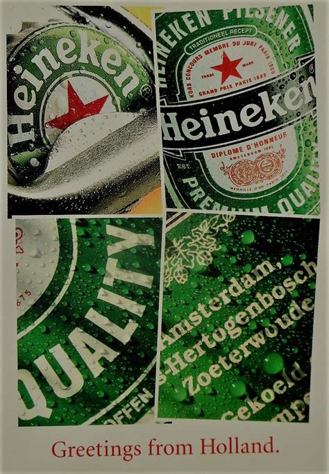 Heineken Beer Greetings From Holland Boomerang Card Alcohol Signs