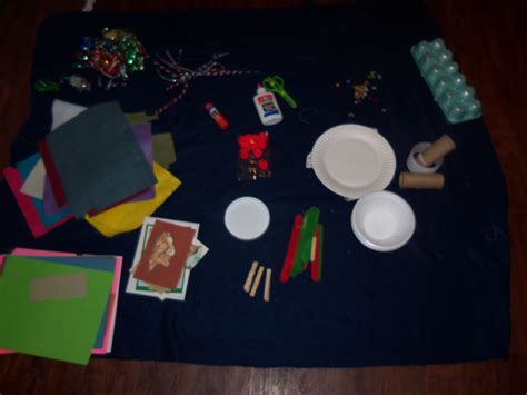 Craft Picnic- Lay a blanket down add craft supplies and let your child