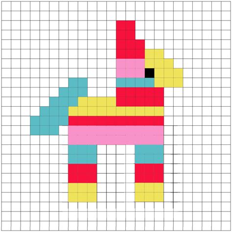 Easy Pixel Art On Graph Paper