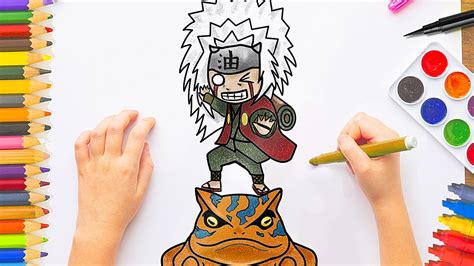 Como Dibujar A Jiraiya Paso A Paso Chibi Naruto Easy Drawings