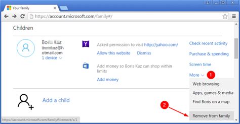 Once here, you can find the option to remove the microsoft account at the bottom of the your account tab, highlighted here. How to Delete / Remove A Child Account in Windows 10 ...