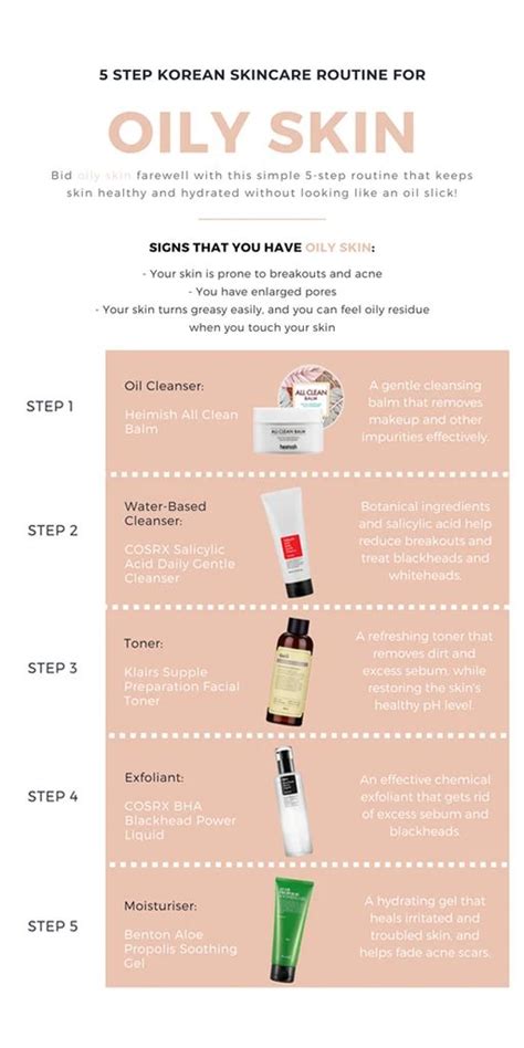 5 Steps Oily Skin Set Everyday Skin Care Routine Oily Skin Oily
