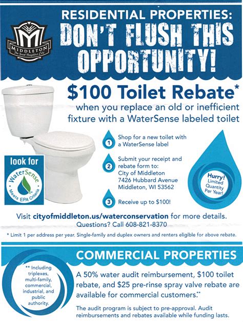 A rebate is just one type of car buyer incentive. WaterSense Toilet Rebate Offer Starting July 1st In ...