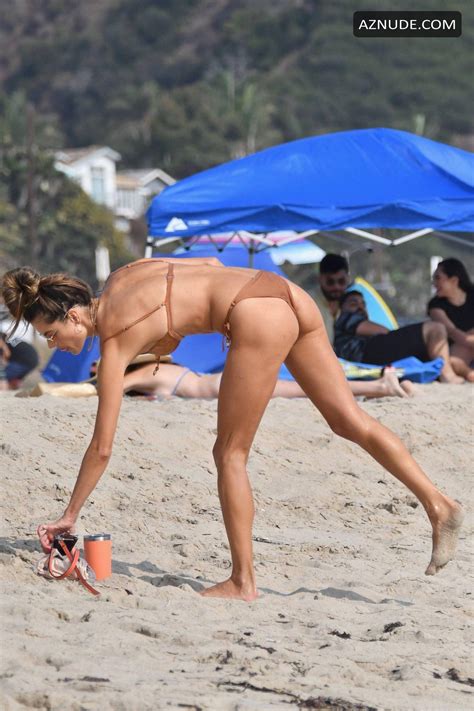 Alessandra Ambrosio Plays Volleyball On The Beach In Malibu Aznude