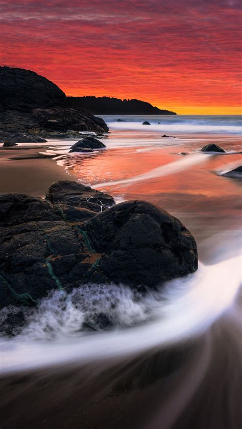 Marshall Beach Wallpaper 4k San Francisco Sunset Orange Sky