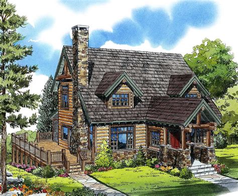 Plan 11545kn Mountain Cabin Country Style House Plans Mountain