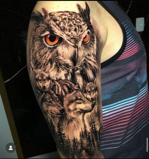 Pin By Matthew Charles On Realism Tattoo Wolf Tattoo Design Owl