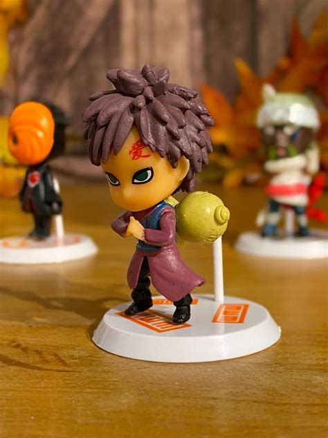 Mini Estátua Chibi Gaara Naruto Shippuden Anime Mangá Toyshow Tudo