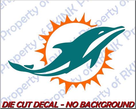 Miami Dolphins Design 2 Or 3 Vinyl Decal For Your Car Truck Etsy