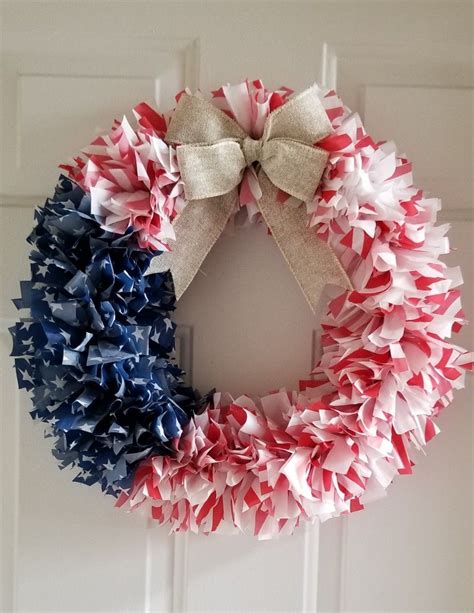 Diy Patriotic Rag Wreath Artofit