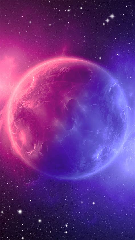 750x1334 Space Digital Art Pink Planet 4k Iphone 6 Iphone 6s Iphone 7