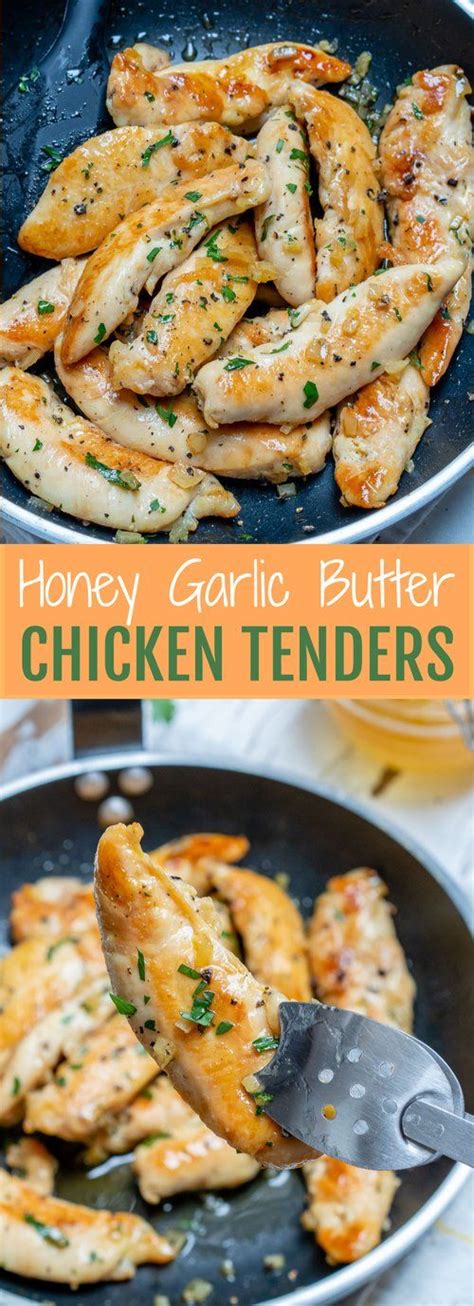 Marinated overnight, the chicken is roasted and cooked in tomato puree, cream, butter and a host of masalas. Honey Garlic Butter Chicken Tenders | Recipe in 2020 ...