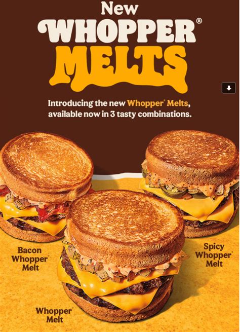 New Whopper Melts At Burger King