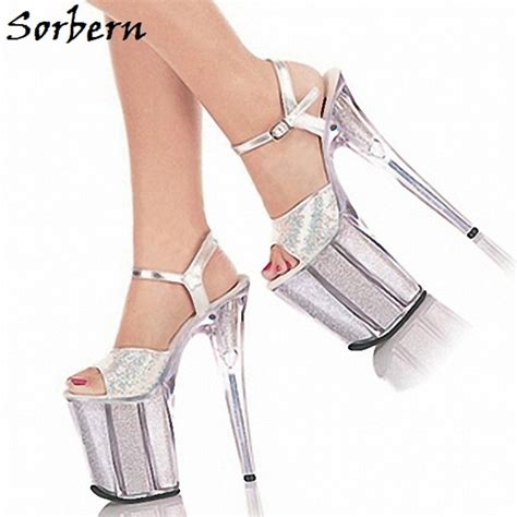 Sorbern Elegant Shiny Sandals Designer Brand Luxury Women Shoes Custom Color High Heels Open Toe