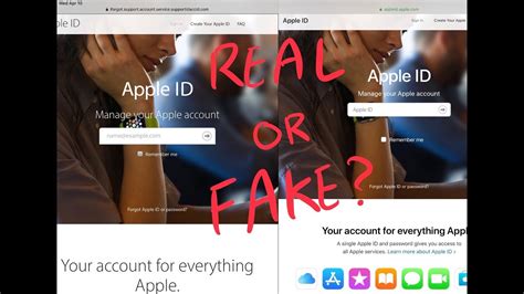 Fake Apple ID Website Scam YouTube