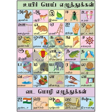 Tamil Alphabet Chart English Photos Alphabet Collections