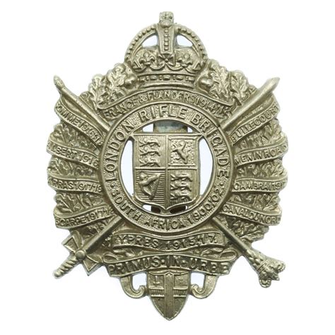 5th City Of London Bn London Rifle Brigade London Regiment Cap Badge