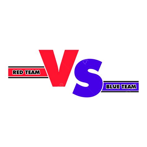 Red Team Clipart Vector Vs Red Team White Transparent Png Vs Shape
