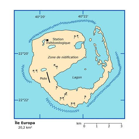Large Detailed Map Of Europa Island In French Europa Island Africa